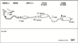 CZĘŚCI MONTAŻOWE UKŁADU WYDECHOWEGO WALKER WLK80094