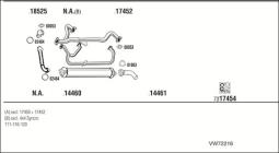 CZĘŚCI MONTAŻOWE UKŁADU WYDECHOWEGO WALKER WLK80149