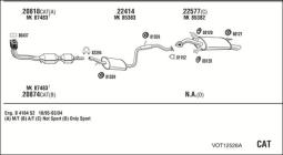 CZĘŚCI MONTAŻOWE UKŁADU WYDECHOWEGO WALKER WLK80249