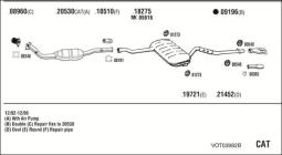 CZĘŚCI MONTAŻOWE UKŁADU WYDECHOWEGO WALKER WLK80249