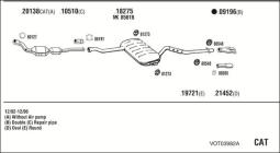 CZĘŚCI MONTAŻOWE UKŁADU WYDECHOWEGO WALKER WLK80249
