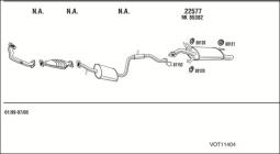 CZĘŚCI MONTAŻOWE UKŁADU WYDECHOWEGO WALKER WLK80249