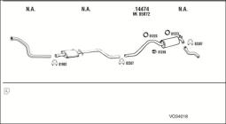 CZĘŚCI MONTAŻOWE UKŁADU WYDECHOWEGO WALKER WLK80334