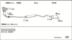CZĘŚCI MONTAŻOWE UKŁADU WYDECHOWEGO WALKER WLK80400