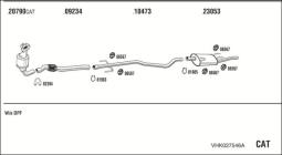 CZĘŚCI MONTAŻOWE UKŁADU WYDECHOWEGO WALKER WLK80400
