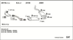 CZĘŚCI MONTAŻOWE UKŁADU WYDECHOWEGO WALKER WLK80411