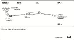CZĘŚCI MONTAŻOWE UKŁADU WYDECHOWEGO WALKER WLK80411