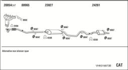 CZĘŚCI MONTAŻOWE UKŁADU WYDECHOWEGO WALKER WLK80439