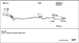 CZĘŚCI MONTAŻOWE UKŁADU WYDECHOWEGO WALKER WLK81189