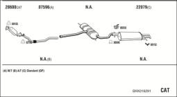 CZĘŚCI MONTAŻOWE UKŁADU WYDECHOWEGO WALKER WLK81189