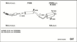 CZĘŚCI MONTAŻOWE UKŁADU WYDECHOWEGO WALKER WLK81189