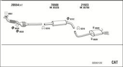 CZĘŚCI MONTAŻOWE UKŁADU WYDECHOWEGO WALKER WLK81359