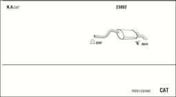 CZĘŚCI MONTAŻOWE UKŁADU WYDECHOWEGO WALKER WLK82308