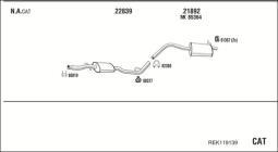 CZĘŚCI MONTAŻOWE UKŁADU WYDECHOWEGO WALKER WLK82308