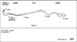 CZĘŚCI MONTAŻOWE UKŁADU WYDECHOWEGO WALKER WLK82326