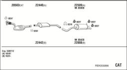 CZĘŚCI MONTAŻOWE UKŁADU WYDECHOWEGO WALKER WLK82394