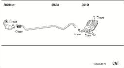 CZĘŚCI MONTAŻOWE UKŁADU WYDECHOWEGO WALKER WLK82394