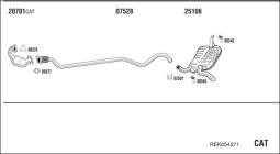 CZĘŚCI MONTAŻOWE UKŁADU WYDECHOWEGO WALKER WLK82394