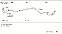 CZĘŚCI MONTAŻOWE UKŁADU WYDECHOWEGO WALKER WLK82554