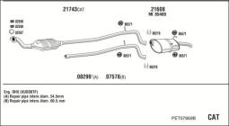 CZĘŚCI MONTAŻOWE UKŁADU WYDECHOWEGO WALKER WLK86090