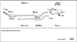 CZĘŚCI MONTAŻOWE UKŁADU WYDECHOWEGO WALKER WLK86119