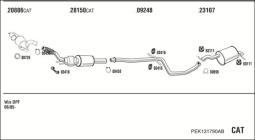 RURA BMW 525I CAT CONNECTION PIPE WALKER WLK86132