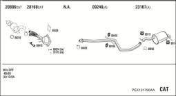 RURA BMW 525I CAT CONNECTION PIPE WALKER WLK86132