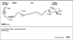 CZĘŚCI MONTAŻOWE UKŁADU WYDECHOWEGO WALKER WLK86538