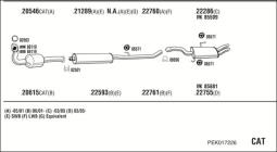 CZĘŚCI MONTAŻOWE UKŁADU WYDECHOWEGO WALKER WLK86552