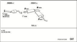CZĘŚCI MONTAŻOWE UKŁADU WYDECHOWEGO WALKER WLK86552