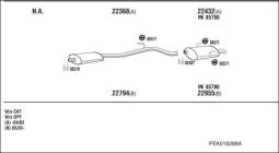 CZĘŚCI MONTAŻOWE UKŁADU WYDECHOWEGO WALKER WLK86564