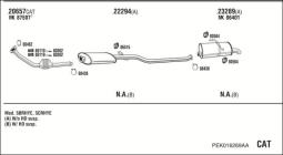 CZĘŚCI MONTAŻOWE UKŁADU WYDECHOWEGO WALKER WLK86567