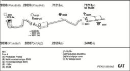 CZĘŚCI MONTAŻOWE UKŁADU WYDECHOWEGO WALKER WLK86571