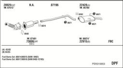 CZĘŚCI MONTAŻOWE UKŁADU WYDECHOWEGO WALKER WLK86571