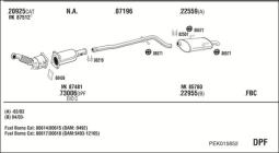 CZĘŚCI MONTAŻOWE UKŁADU WYDECHOWEGO WALKER WLK86571