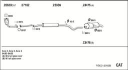 CZĘŚCI MONTAŻOWE UKŁADU WYDECHOWEGO WALKER WLK86571