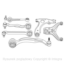 WAHACZ /PRZ/ AUDI A4,A8 94- /GÓRNY/ TYŁ SWAG SW32730030