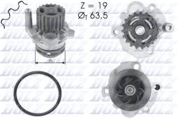 POMPA WODY AUDI 1,9TDI 02- /A3/ DOLZ A-193