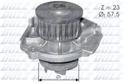 POMPA WODY FIAT 1,3JTD 03- /PUNTO,CORSA/ DOLZ S-233