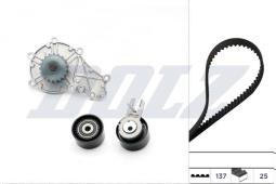 ZESTAW ROZRZĄDU CITROEN C3, FORD FOCUS II 1,6HDI/1,6TDCI 04- /+POMPA WODY/ DOLZ KD016