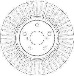 TARCZA HAM./PRZ/                        TOYOTA AVENSIS 09-, VERSO 09- DF6268