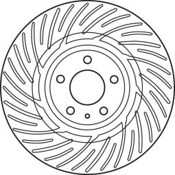 TARCZA HAM./PRZ/ AUDI A4 1,8-2,0TFSI 08- @345X29,5 TRW DF6014S