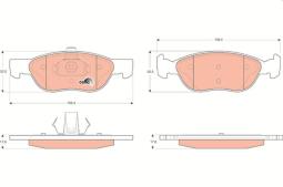 KLOCKI HAM./PRZ/ FIAT PUNTO 1,9JTD 01- TRW GDB1487