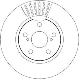 TARCZA HAM./PRZ/ LEXUS IS 250 05- @296X28 TRW DF7340