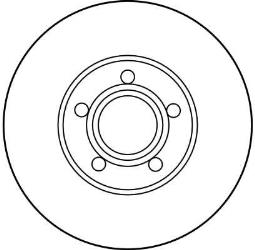 TARCZA HAM./PRZ/ AUDI 100 91- 2,3-2,8   @288X25 TRW DF2652