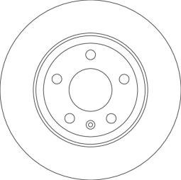 TARCZA HAM./TYŁ/ AUDI 1,8-2,0TDI 04-    @288X12 TRW DF4756