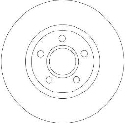 TARCZA HAM./PRZ/ VOLVO S40,V50 03-      @300X25 TRW DF4424