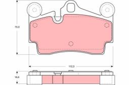 KLOCKI HAM./TYŁ/ VW TOUREG 3,2-6,0 W12 02- /WYCOFANE NOWY NUMER GDB1653!!!/ TRW GDB1549