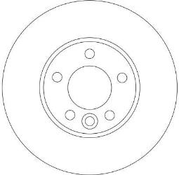 TARCZA HAM./PRZ/ VW T5 @308X29,5 /16 TRW DF4308S