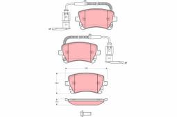 KLOCKI HAM./TYŁ/ VW PHAETON 3,2-6,0 W12 -2 TRW GDB1508